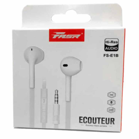 Fasr FS-E1B Jack Earphones - White