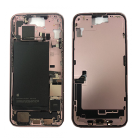 Chassis, Structure, Carcasse - Chassis iPhone 16 Plus sans Vitre Arrière sans Batterie Titane Sable eSIM US (Origine Demonté) Gr