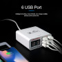 SUNSHINE SS-304Q USB Intelligent Lightning Charger - Gray