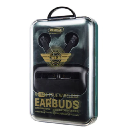 Remax TWS-28 300mAh Bluetooth Headphones - 4H Playtime - Gray