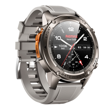 REMAX Watch18 GPS Smartwatch with AMOLED Display - 500mAh - Silver - Sports Ready