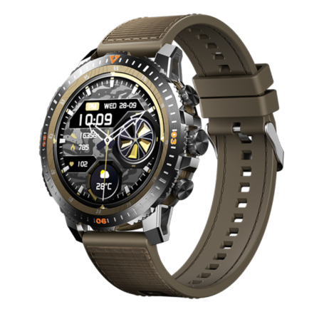 Remax WATCH12 Waterproof Smartwatch - 470mAh Battery - AMOLED Display - Yellow Wristwatch