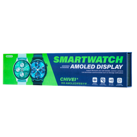 Remax WATCH 10 Chivei Series Smartwatch - AMOLED Display - Black