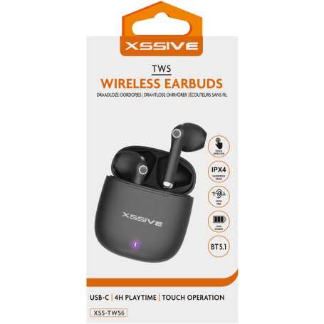 XSSIVE XSS-TWS6B Wireless Earbuds - Black