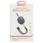 XSSIVE Retractable 3-in-1 Fast Charging and Data Transfer Cable XSS-3IN1DESK2B - Black