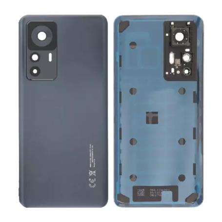 Rear window Xiaomi 12T 5G Black (Original Disassembled) - Grade AB