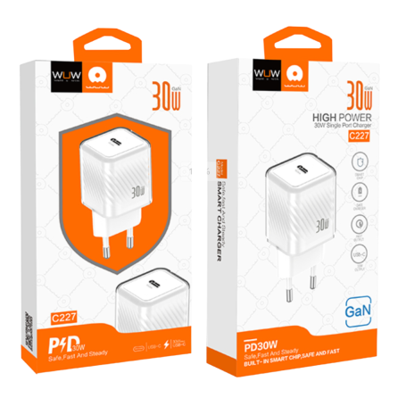 Kit Chargeur USB-C 30W GaN Wuw C227