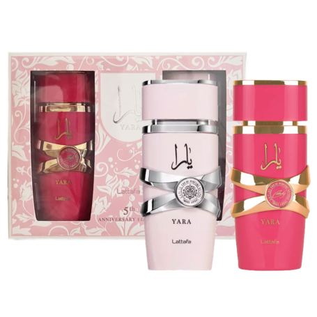 Lattafa YARA & YARA CANDY Perfume Gift Set – 5th Anniversary Edition – 2 x 100ml – Eau de Parfum for Women