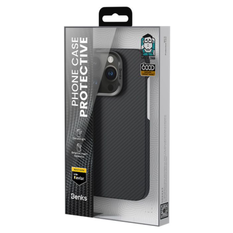Coque de Protection Benks Armor Air 600D - Made with DuPont™ Kevlar® fiber pour iPhone