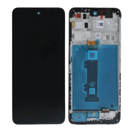 Screen Motorola Moto E32s / E22s 2022 With Chassis Black (Service Pack) - 5D68C20795