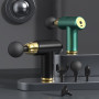 Mini Pistolet de Massage pour Méridien et Fitness avec Affichage LCD - Noir