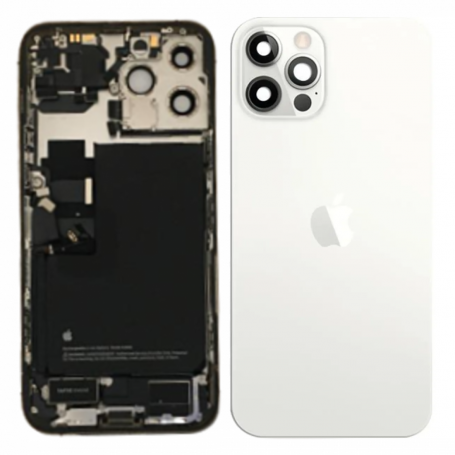 Châssis Complet iPhone 13 Pro Max Blanc - Connecteur de Charge + Batterie (Origine Demonté) Grade AB
