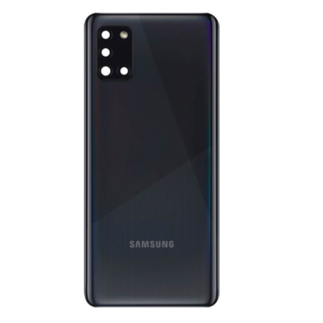 Rear window Samsung Galaxy A31 (A315F) Black (Original Disassembled) - Grade AB