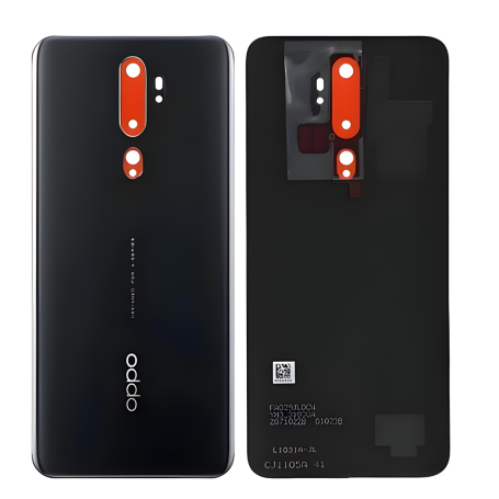 Vitre Arrière Oppo A5 2020 Sans Contour lentille Noir (Original Démonté) - Grade AB