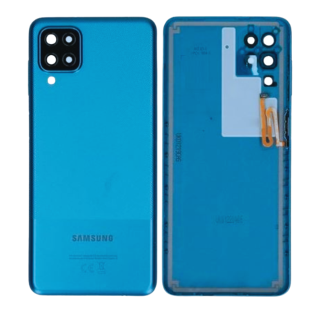 Rear window Samsung Galaxy A12 (A125F) Blue (Original Disassembled) - Grade B