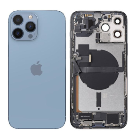 Complete Chassis iPhone 13 Pro Max Alpine Blue - Charging Connector without Battery (Original Disassembled) Grade AB
