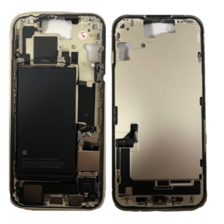 iPhone 14 Yellow Rear Chassis without Rear Glass with Battery (Originally Disassembled) Grade AB