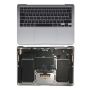 Complete Apple MacBook Air 13 ″ Grey A1932 - Chassis + Battery + Touchscreen + QWERTY Keyboard - Grade B