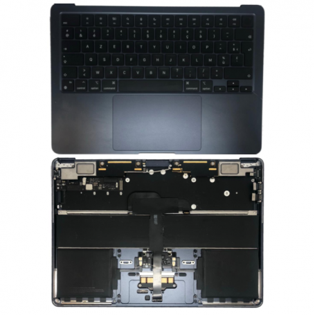 Châssis Complet Apple MacBook Air 13 ″ Black A2681 - Châssis + Batterie + Tactile + Clavier AZERTY - Grade AB