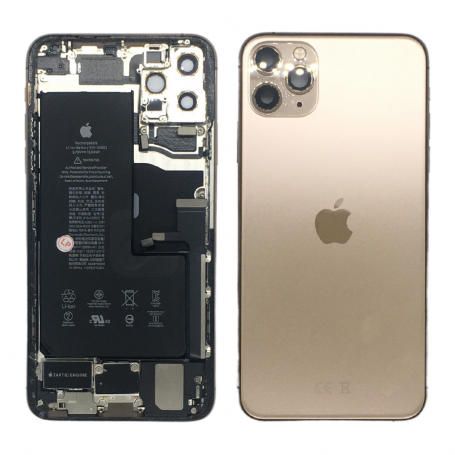 Back Cover Housing iPhone 11 Pro Max Gold - Charging Connector + Battery (Original Disassembled) Grade AB