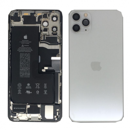 Back Cover Housing iPhone 11 Pro Max White - Charging Connector + Battery (Original Disassembled) Grade AB
