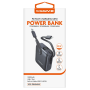 XSSIVE XSS-PB45MINI Mini Power Bank 10000mAh – Built-in USB-C & Lightning Cables - Black
