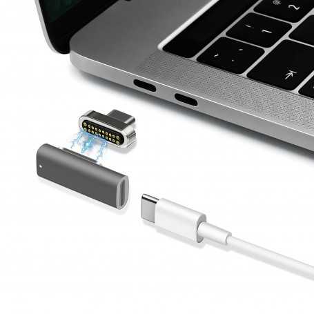 MacBook 20Pin Type C Magnetic Adapter Up to 100W 10Gbp / s - Silver