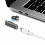 Adaptateur Magnétique Type C MacBook 20Pins Jusqu'à 100W 10Gbp / s - Silver