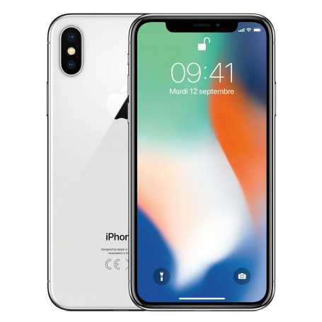 iPhone X 64GB Silver (Screen and rear glass and camera lenses broken)