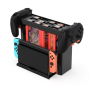 Support de rangement pour interrupteurs pour Switch Dobe TNS-19051B - Noir/Orange