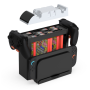 Support de rangement pour interrupteurs pour Switch Dobe TNS-19051B - Noir/Orange