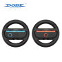 Volant de course Contrôleur Gauche et Droit Joy-Con Volant de direction Grip Holder pour Switch 2 Dobe TNS-3196 - Bleu/Orange