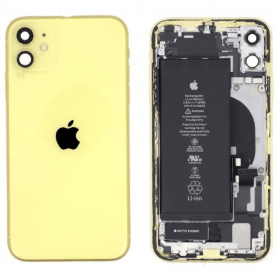 Complete iPhone 11 Yellow Frame - Charging Connector + Battery (Originally Disassembled) Grade AB