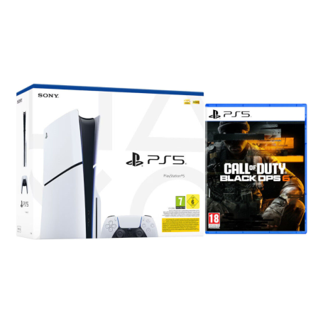 Console Sony PlayStation 5 - PS5 Slim Edition Standard Blanc - 1 To + Call Of Duty Black OPS6