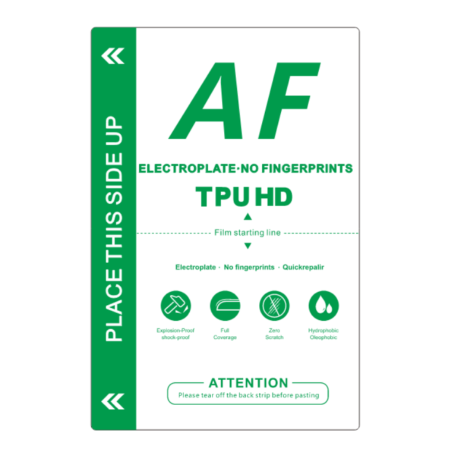 AF Electroplate TPU Protection Film 0.15mm Green Series G26 – 50 Pcs