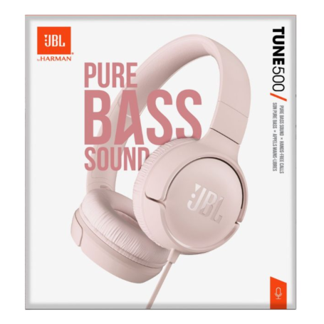 Écouteurs, Audio, Stéréo - Casque avec Fil JBL Tune 500 - JBLT500ROSEU - Rose, prix de gros.