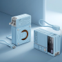 Power bank + Cordon de câble de charge + Prise de charge + Chargement sans fil Remax 10000mAh 30W CP-18 - Bleu