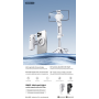 Mini support magnétique de poche pour selfie stick REMAX P80C - Blanc