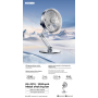 Ventilateur rotatif en métal RS-ZF10 Remax - Argent