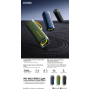 Enceinte Portable Sans Fil REMAX Lighting RB-M22 Noir - Son Puissant et Élégance Raffinée