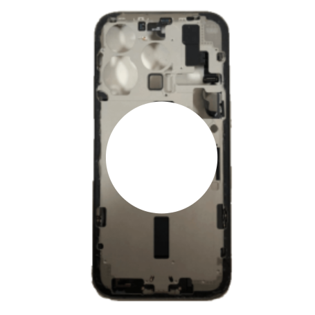 iPhone 15 Pro Titanium Blue Chassis with Charging Connector without Back Glass without Battery (Original Disassembled) Grade AB