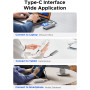 ORICO AXM2S-G2-V1 External Hard Disk Enclosure with Silicone Case for M.2 SSD - Durable Protection & Fast Data Transfer