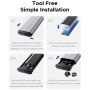 ORICO AXM2S-G2-V1 External Hard Disk Enclosure with Silicone Case for M.2 SSD - Durable Protection & Fast Data Transfer