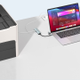 DEVIA- Pro2 5-in-1 Type-C+USB HUB RJ45+USB2.0+USB3.0+TYPE-C+TYPE-C(power supply)