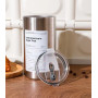 Bouteille d'eau en acier inoxydable isotherme avec paille en acier inoxydable 350ML - Couleur acier inoxydable