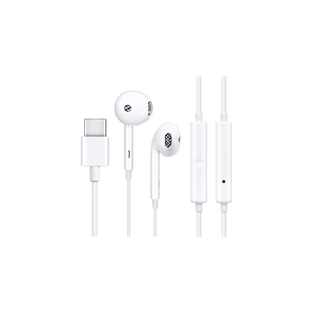 Oppo MH147 Hands-Free USB-C Kit Headphones - White - Bulk
