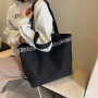Canvas shoulder bag 33*41*12cm - Brown