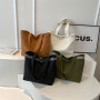 Canvas shoulder bag 33*41*12cm - Brown