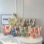 Canvas shoulder bag 33*44*13cm - Dark green