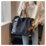 Canvas shoulder bag 41*34*11cm - Black